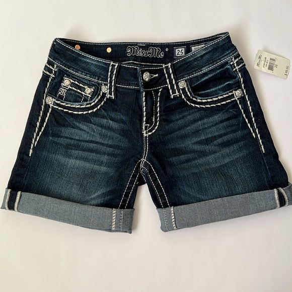 Miss Me Mid Shorts 25 NWT - Picture 4 of 11